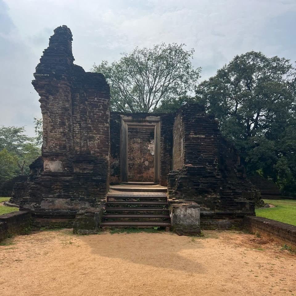 Brick ruins of the guardhouse in the ancient city of Polonnaruwa, Sri Lanka